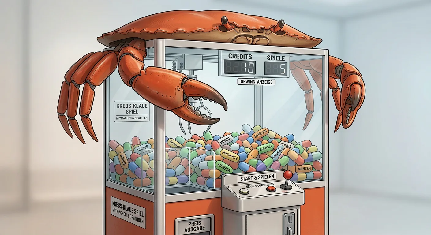 Greifautomat mit Credits und unterschiedlichen Bonuspreisen