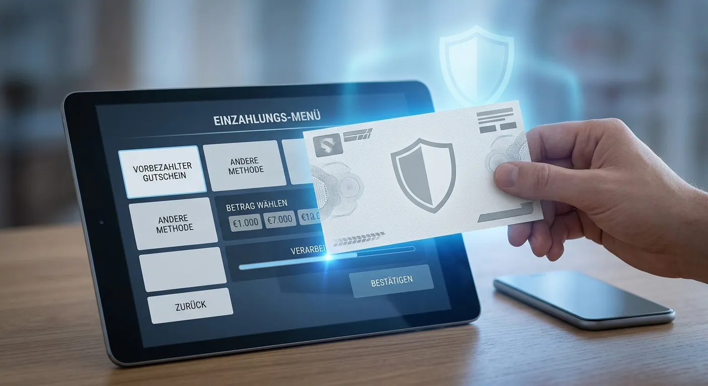 Prepaid-Zahlungsmethode und sichere Einzahlung im Online-Casino