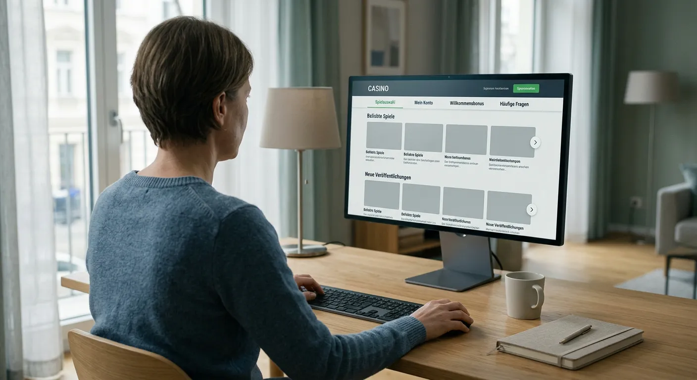 Checkliste für Betreiber, Lizenz, Kasse, Bonus und Auszahlung neben einem Laptop