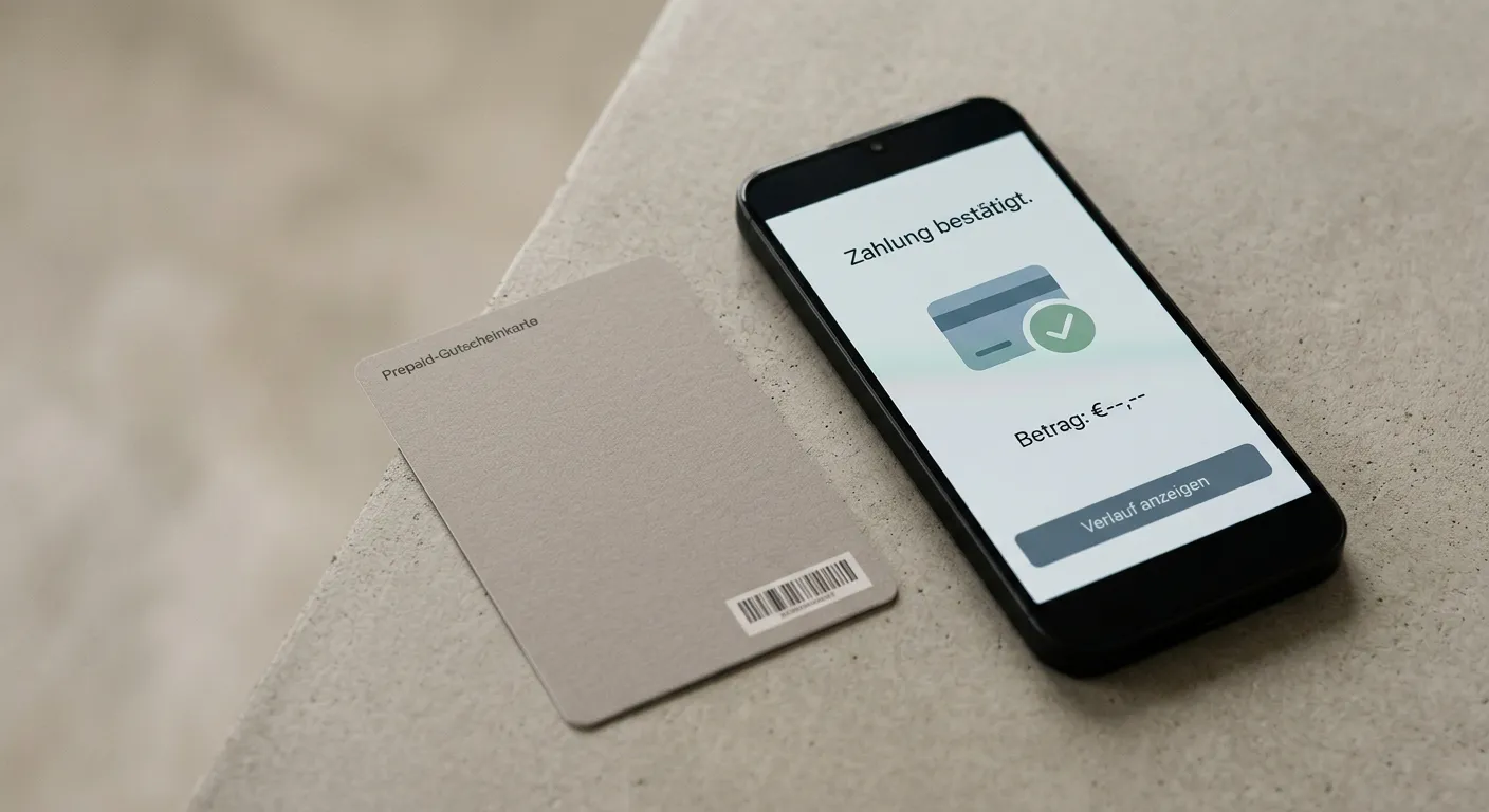 Prepaid-Gutschein und Smartphone als datensparsame Zahlungswege ohne Bankdaten