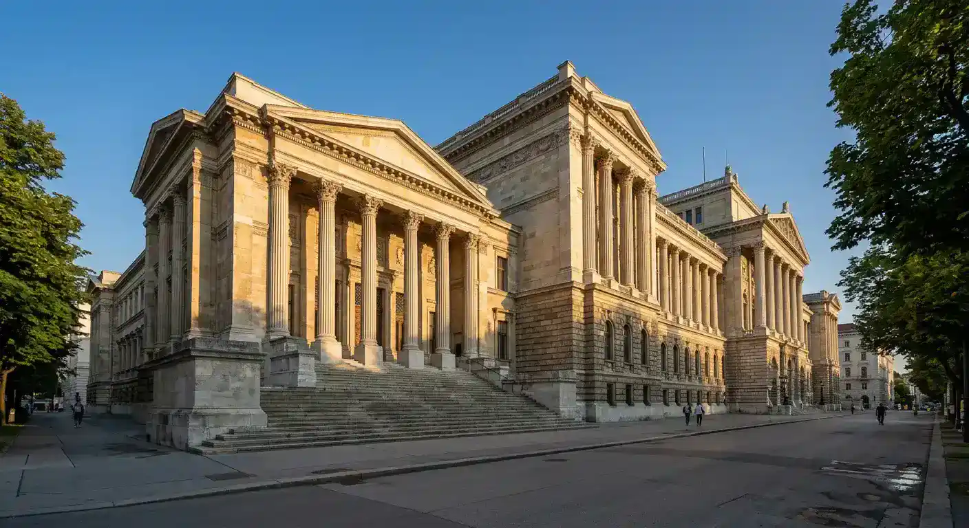 Parlamentsgebäude in Wien als Sinnbild der Glücksspielreform in Österreich