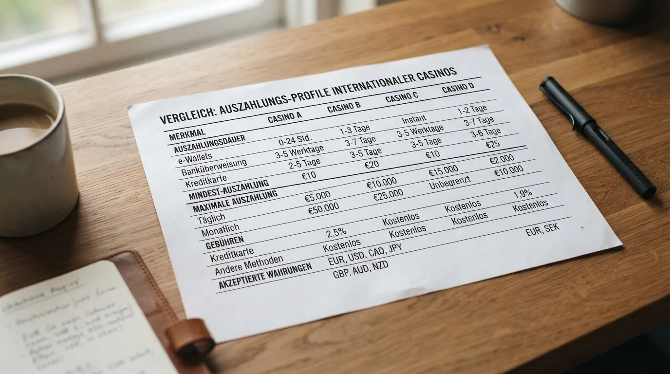Vergleich internationaler Online-Casinos mit flexiblen Auszahlungslimits