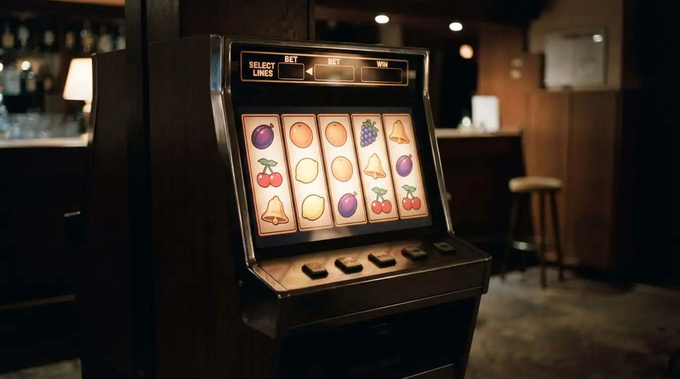 Spielautomat mit generischen Walzen, an dem die Freispiele ohne Einzahlung gelten
