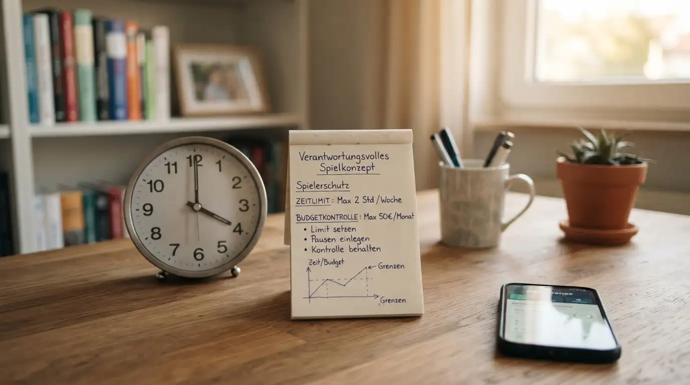 Uhr mit gestoppter Zeit und Notizblock mit Budget-Limits