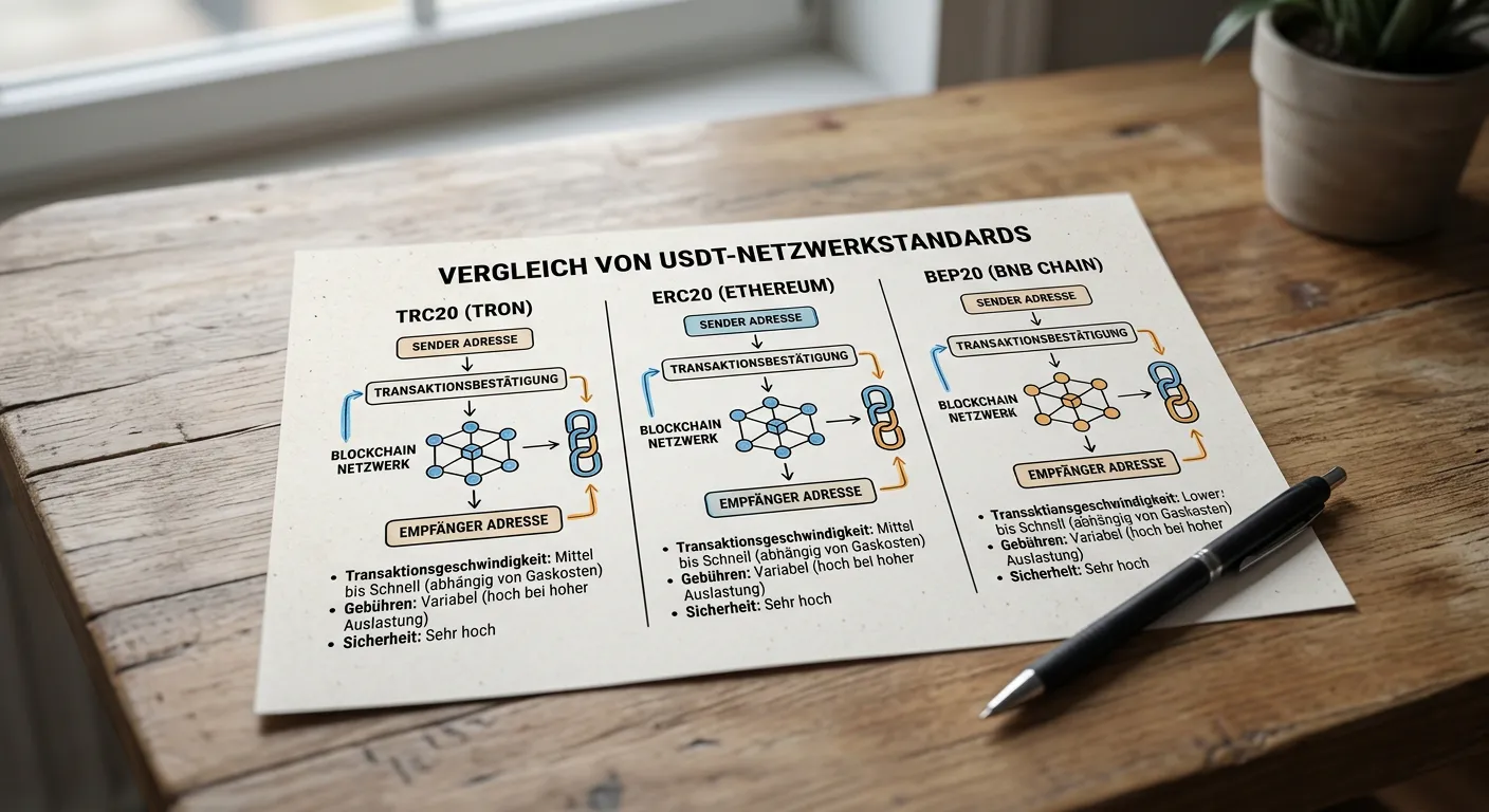 Auswahl des passenden USDT-Netzwerks für Casinozahlungen
